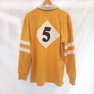 Tommy Hilfiger Jersey Rugby Mustard Yellow Long Sleeve Shirt